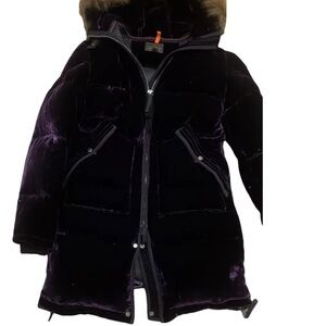 Parajumpers Black Puffer Coat with Fur Trim